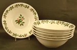 Royal Norfolk Christmas Holly Berry Coupe Soup Cereal Bowls Vgc RNF126. Fixed Price $18.95.