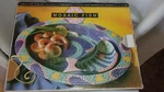 Clay Art 1995 Mosaic Fish Chip Dip Set Hand Painted Bright Colors Nos. Fixed Price $27.99.
