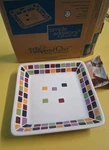 Pampered Chef Tiles Small Square Dish Plate Simple Additions Retired #2024. Fixed Price $18.00.