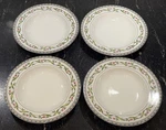 Set Of 4 Studio Nova Windsor Lane Y0282 Large Rimmed Soup Bowls 9". Fixed Price $24.00.