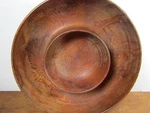 Vintage Wooden Double Bowl Chip And Dip Snack. Fixed Price $15.00.