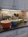 Crate & Barrel Addison Ceramic Nesting Bowls - Set Of 5. Fixed Price $90.00.