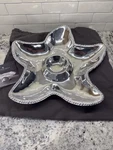 Beatriz Ball 6537 Starfish Chip Dip Serving Tray Platter, Aluminum, New Bag. Fixed Price $39.00.