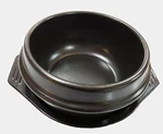 Dolsot/stone Bowl W/black Tray For Hot Pot/bibimbap & Korean Food. Fixed Price $53.50.