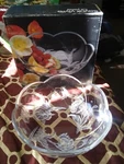 Savoir Vivre Sculptured 11 Crystal Bowl California Poppies WY101/259 Sp. Fixed Price $27.99.