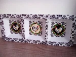 Keller Charles Melamine 3 Section Divided Serving Dish Rooster Design Dip Bowls. Fixed Price $10.00.