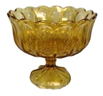 Anchor Hocking Fairfield Compote Amber Glass Pressed 1970S Vintage (o). Fixed Price $29.99.