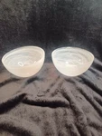 Set Of 2 Anthropologie White Juliet Bowls Soda Lime Glass Alabaster Swirl. Fixed Price $50.99.