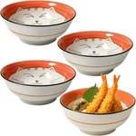 Japanbargain Set Of 4 Japanese Porcelain Bowls, Large 7.5 Inch Ramen Udon Noo.... Fixed Price $71.43.