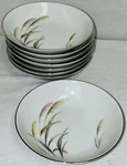 8 Japan Ensemble Contemporary August Wheat* 5 1/2" Dessert Bowls. Fixed Price $25.60.