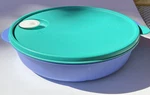 Brand New Tupperware Crystal Wave Divided Dish Blue 3284C Vented Lid Green 10. Fixed Price $24.99.
