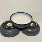Sango Nova Eggplant 4937 Stoneware Soup Cereal Bowls Set Of Purple Blue Inch. Fixed Price $28.00.