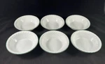 Set Of 6 Corelle Callaway Ivy Swirl Green Rim Soup Cereal Bowls 7.25". Fixed Price $24.95.