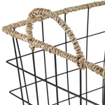 2-PACK Square Wire Storage Baskets W/ Handles Home Office & Pantry New. Fixed Price $46.77.