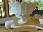 Westmoreland Milk Glass Punch Bowl - Paneled Grape. Fixed Price $195.00.