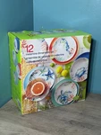 Pandex Sealife Melamine 12 Piece Dinner Set W/ Plates & Bowls Crab Turtle New. Fixed Price $64.99.