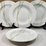 Wedgwood Vera Wang Set Of 4 Venato Imperial Marbled Rimmed Soup Pasta Bowls Nwt. Fixed Price $74.99.