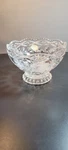 Vintage Footed 24% Lead Crystal Cut Glass Etched Decorative Bowl Marked Badash. Fixed Price $12.00.