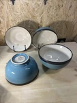 Set Of 4 Pfaltzgraff Everyday Catalina Turquise Bowls Cereal Soup. Fixed Price $40.00.