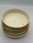 Lenox Eternal Dimension Soup Pasta Bowls 8" Gold Trim Set Of 6 Made In Usa Ivory. Fixed Price $150.00.