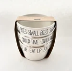 New Mud Pie Snack Time Small Bites Ceramic Ramekin 3PC Set 3IN. Fixed Price $14.95.