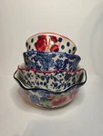 Pioneer Woman Heritage Floral Nesting Measuring Bowls Set Of 4. Fixed Price $45.00.
