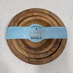 New Trader Joe's Set Of Hand Crafted Tunisian Olive Wood Nesting Bowls #3. Fixed Price $26.00.