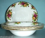 Royal Albert Old Country Roses 4 Piece Soup Pasta Bowl Set 8" New In Box. Fixed Price $176.90.