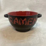 World Market Ramen Soup Noodle Bowl Black Red. Fixed Price $19.94.