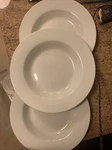 Steelite International Varick Cafe Porcelain White 11 1/8 Dinner Plate W86, Euc. Fixed Price $12.50.