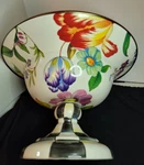 Mackenzie Childs Flower Garden Compote Decorative Bowl 18 Cm **new**. Fixed Price $130.91.