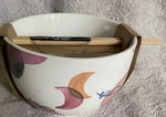 Ramen Noodle Bowl With Chopsticks - Wandering Madison Home Moons Ceramic. Fixed Price $20.00.
