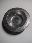 Wilton Armetale Tortoise Round Serving Bowl Small Silver Geometric Usa. Fixed Price $31.99.