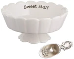 Mud Pie 4881012S Candy Dish Set Sweet Stuff, White. Fixed Price $31.29.