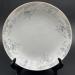 Imperial China W. Dalton Japan #5303 Blue Roses Gold Rim Soup Bowl 7 1/2' Vtg. Fixed Price $9.99.