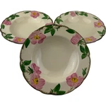 Franciscan Desert Rose Rim Soup Bowls Set Of 3 Vtg Interpace Tv Mark Usa. Fixed Price $27.99.