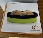 Erik Bagger Brodskal Bread Bowl 24 Cm Green + Black Cloth Liner Danish Modern. Fixed Price $15.99.