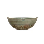 Stoneware Berry Bowl With Handles Aqua Reactive Glaze. Fixed Price $39.98.