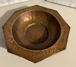 Vintage Hand Hammered Copper Bowl 7 3/4 Great Patina Dish. Fixed Price $24.98.