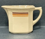 Syracuse Desert Tan Open Mouth Creamer 1940S Econo Rim Restaurant Style. Fixed Price $22.00.