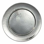 Leeber Hammered Round Tray 16 Silver Stainless Steel. Fixed Price $39.29.