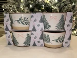 Christmas Ramekins Set Of 4 Mistletoe Co Holiday Stoneware Baking Bowls Nib. Fixed Price $39.99.