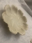 Vintage Ivory Lenox Flower Shape Petals Leaves Porcelain 10.5 Serving Dish Bowl. Fixed Price $19.90.