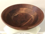Pottery Barn Handcrafted Wood Salad Serving Bowl 11" Wide 4.5" Deep. Fixed Price $59.50.