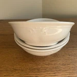 Set Of 4 Pfaltzgraff Filigree White 6" Soup Cereal Bowls; Usa. Fixed Price $18.99.
