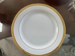 Vtg Sango Elegance 8499 Porcelain White W/ Gold Band Dinner Plates Set Of 6. Fixed Price $149.00.
