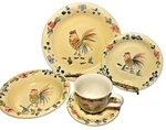 Gibson Home Handpainted Dishware HMQ42 Rooster Floral Country Replacements. Fixed Price $9.42.
