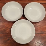 Lot Of (3) Maison Blanc White Porcelain Pasta Bowls 9". Fixed Price $38.98.