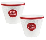 Hutzler Popcorn Buckets, Set Of 2, Red. Fixed Price $44.57.