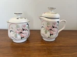 1987 Sango Quadrille Anastasia 274632 Korea - Creamer/sugar Dish Set Vintage. Fixed Price $19.99.